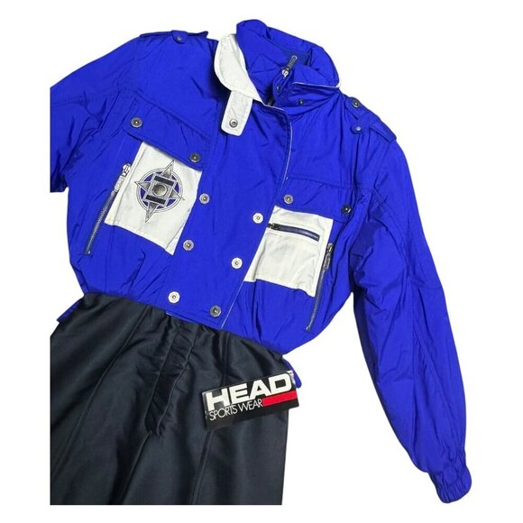 NWT - VINTAGE 90s HEAD Winter Retro Ski Snowboard Snow Suit Set Womens Size 8 - Picture 4 of 8